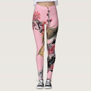 Kleine vogelroze Leggings