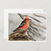 Kleine vogels #14 briefkaart (Voorkant / Achterkant)