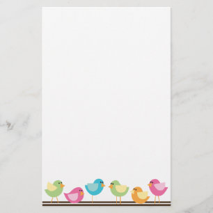 Kleine vogels briefpapier