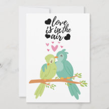 Kleine vogels liefdeskaart voor Valentijnsdag