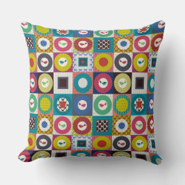 Kleine vogelvierkantjes klein kussen