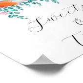 Kleine vos - snoepjes en traktaties baby shower po poster (Hoek)