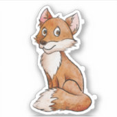 Kleine vossen sticker (Voorkant)