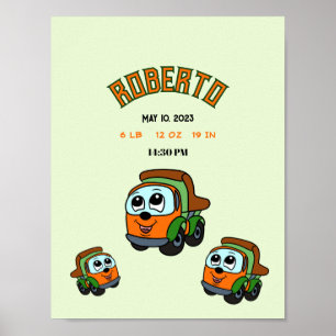 Kleine vrachtwagens poster