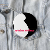 kleine vroedvrouw ooit ronde button 4,0 cm (In situ)