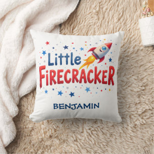 Kleine Vuurwerk Raket Patriottische Babykamer Kussen