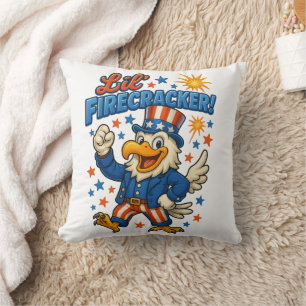 Kleine Vuurwerkvrijheid Klassieke Adelaar Kussen