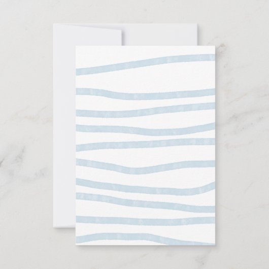 Kleine walvis 1e verjaardag onder het Zee Bedankkaart (Achterkant)