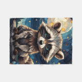 Kleine wasbeer fleece deken (Voorkant (Horizontaal))