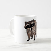 Kleine wasbeer koffiemok (Voorkant links)