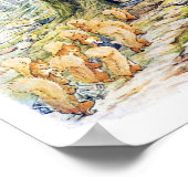 Kleine wezens Kinderboek Illustratie Poster (Hoek)