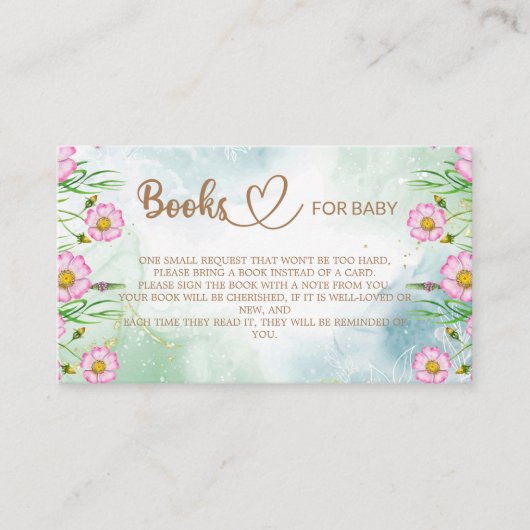 Kleine Wildbloem is onderweg boeken voor de baby Informatiekaartje (Voorkant)