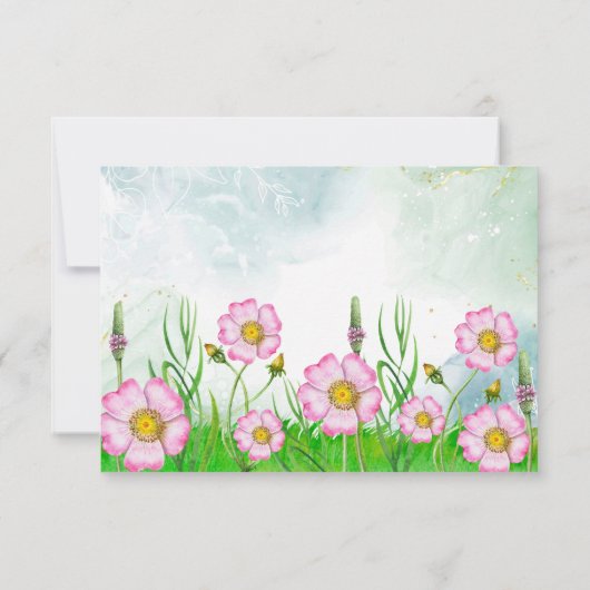 Kleine Wildbloem is onderweg dankzij je kaart (Achterkant)