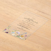 Kleine wilde Baby shower Acryl Uitnodigingen (Laagn)