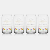 Kleine wilde Baby shower Blikvorm Glas (Voorkant)