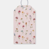 Kleine Wilde Baby shower Dank je Labels Cadeaulabel (Achterkant)