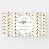 Kleine wilde Baby shower Spandoek (Horizontaal)