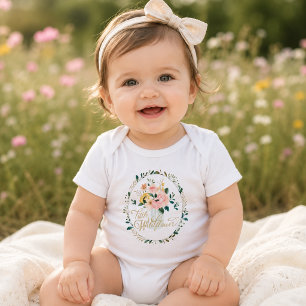 Kleine wilde bloem baby baby body romper