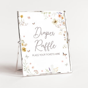 Kleine Wilde Bloem Botanische Lente Luier Raffle Poster