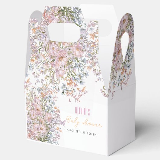 Kleine wilde bloem is in bloei bedankdoosjes (Geopend)