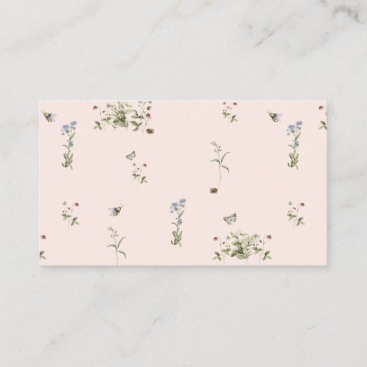 Kleine wilde bloem | Kaart Boekaanvraag (Achterkant)