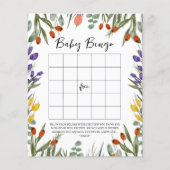 Kleine wilde bloem op weg naar Herfst Baby Bingo (Voorkant)