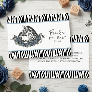 Kleine Wilde Eén Zebra Safari Boeken voor Baby's Informatiekaartje