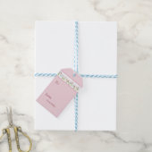Kleine Wilde Pink Polka Dot Cadeaulabel (Met Touw)