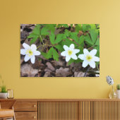 kleine witte bloemen canvas afdruk (Insitu (Woonkamer))