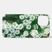 Kleine witte bloemen overdag in het gras Case-Mate iPhone case (Achterkant (horizontaal))