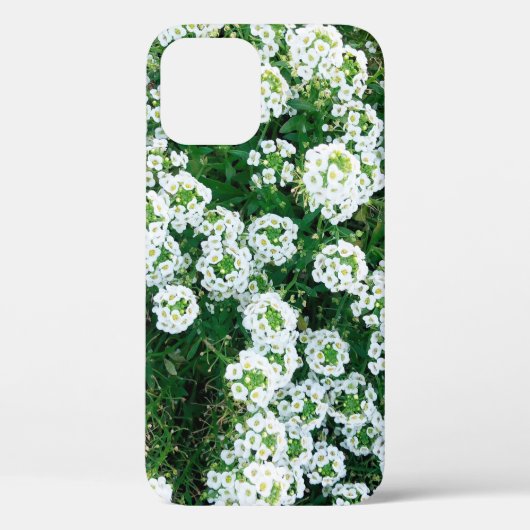 Kleine witte bloemen overdag in het gras Case-Mate iPhone case (Achterkant)