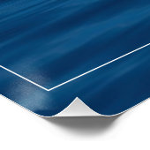 Kleine witte duck Reflecties Perfect Poster (Hoek)