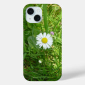  Kleine Witte en Gele Miniatuur Daisy Case-Mate iPhone Case (Achterkant)