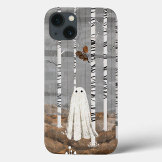 Kleine witte paddenstoelen iPhone 13 hoesje