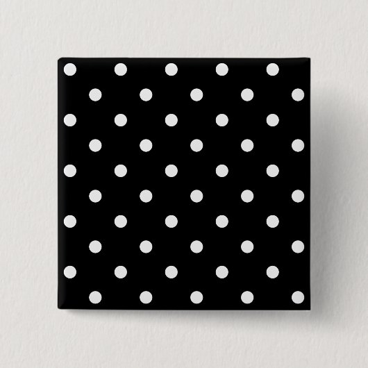 Kleine witte poka Dots Vierkante Button 5,1 Cm (Voorkant)