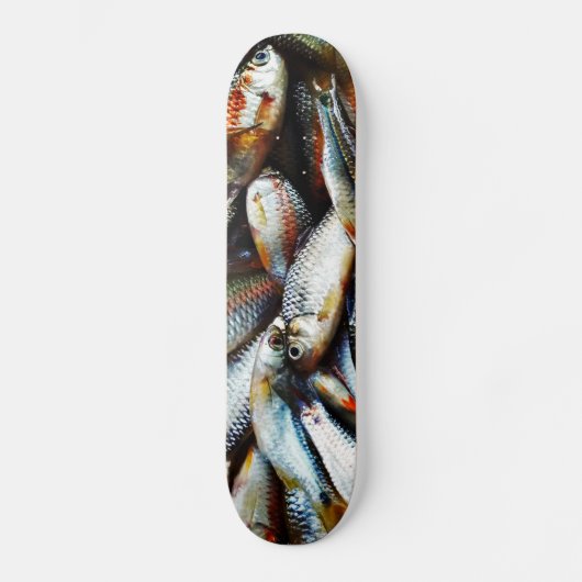 Kleine witte vis skateboard (Voorkant)