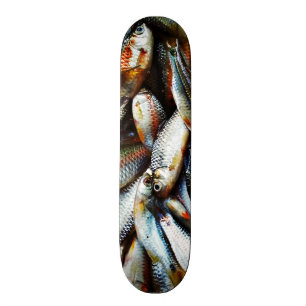 Kleine witte vis skateboard