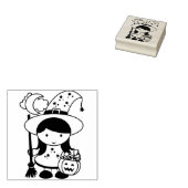 kleine wittekaart 	rubberstempel (Gestempeld)