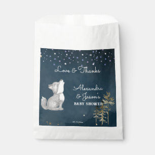 Kleine wolf thema baby shower gunst cadeau bedankzakje