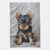 Kleine yorkie theedoek (Verticaal)