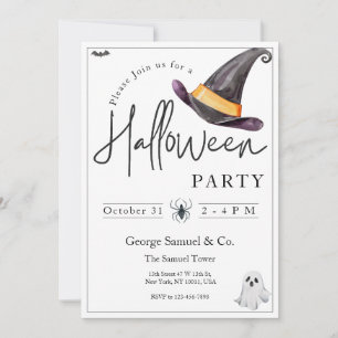 Kleine Zakelijke Minimalistische Halloween Kantoor Kaart