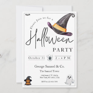 Kleine Zakelijke Minimalistische Halloween Kantoor Kaart