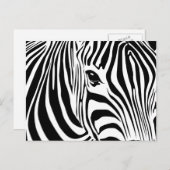 Kleine Zebra Briefkaart (Voorkant / Achterkant)