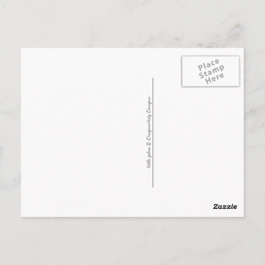 Kleine Zebra Briefkaart (Achterkant)