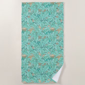 Kleine Zee met schildpadden en zandmonogram ID696 Strandlaken (Voorkant)