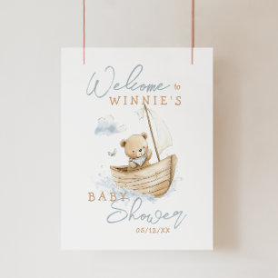Kleine Zeeman Teddybeer Welkom Baby Borrel Poster