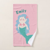 Kleine zeemeermin bad handdoek (Handdoek)