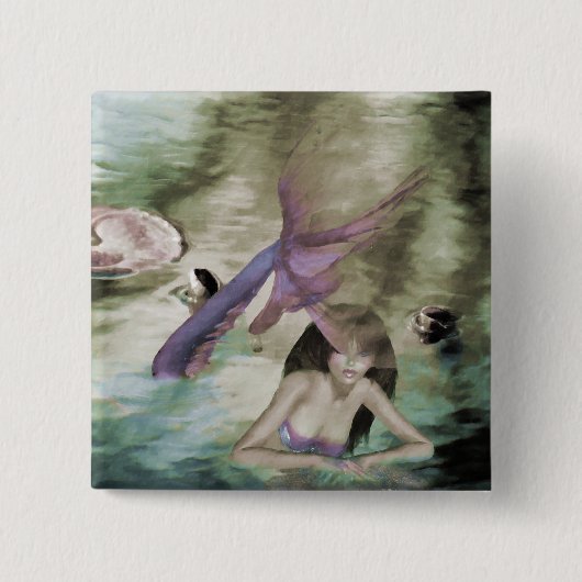 Kleine Zeemeermin Button (Voorkant)