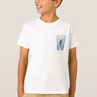 Kleine Zeemeermin In Waterglas Kinderen T-shirt