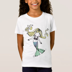 Kleine Zeemeermin Meisjes Baby Pop Shirt